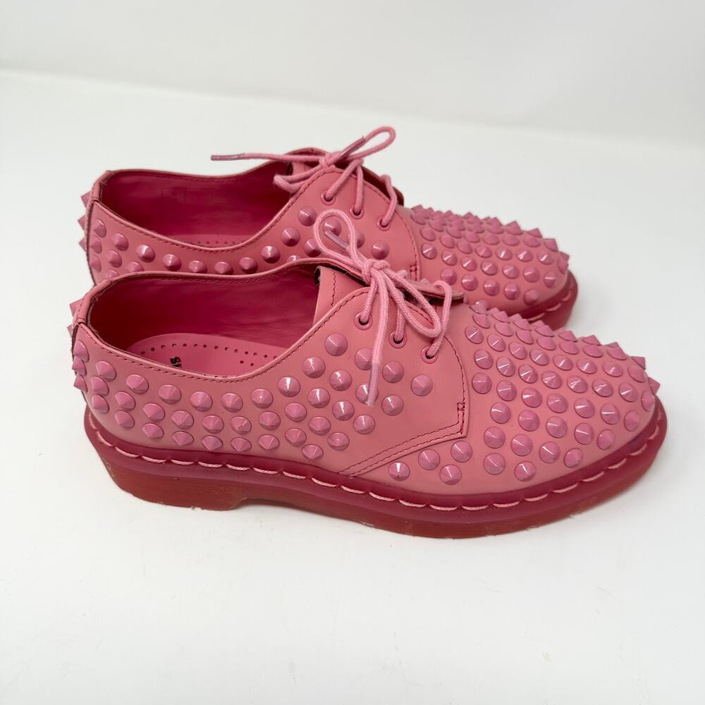 Dr. Martens Pink Studded Women's Shoes - Picture 3 of 16
